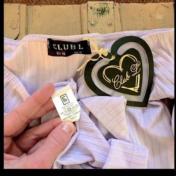 NWT ASOS STRETCH RIB OFF SHOULDER BODYCON DRESS 4 - Picture 8 of 17